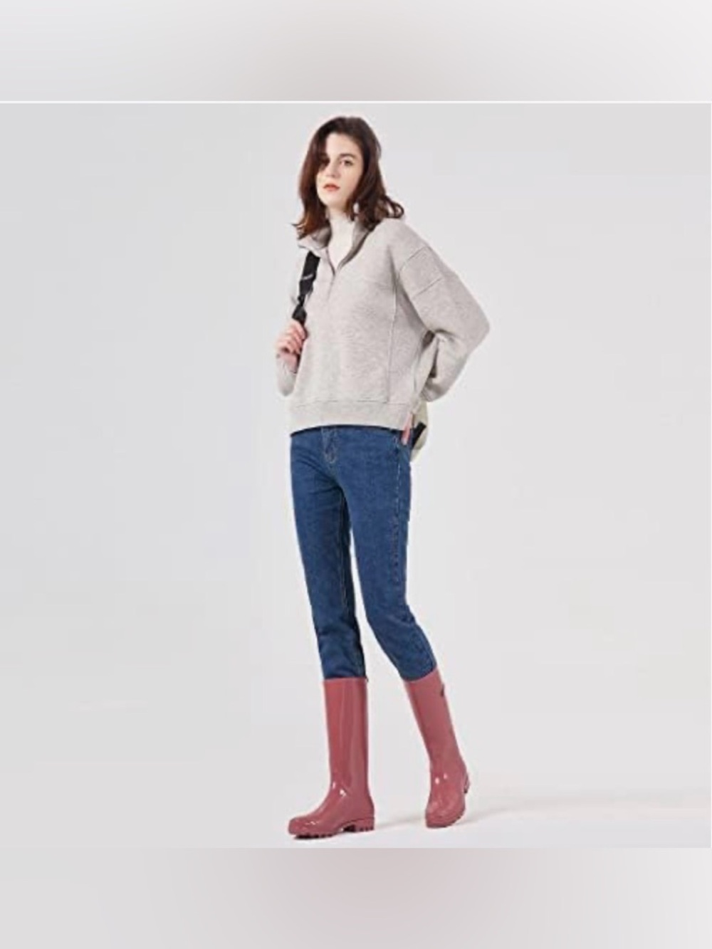 planone Tall rain Boots for Women Waterproof Garden Shoe Anti Slipping Rainboots